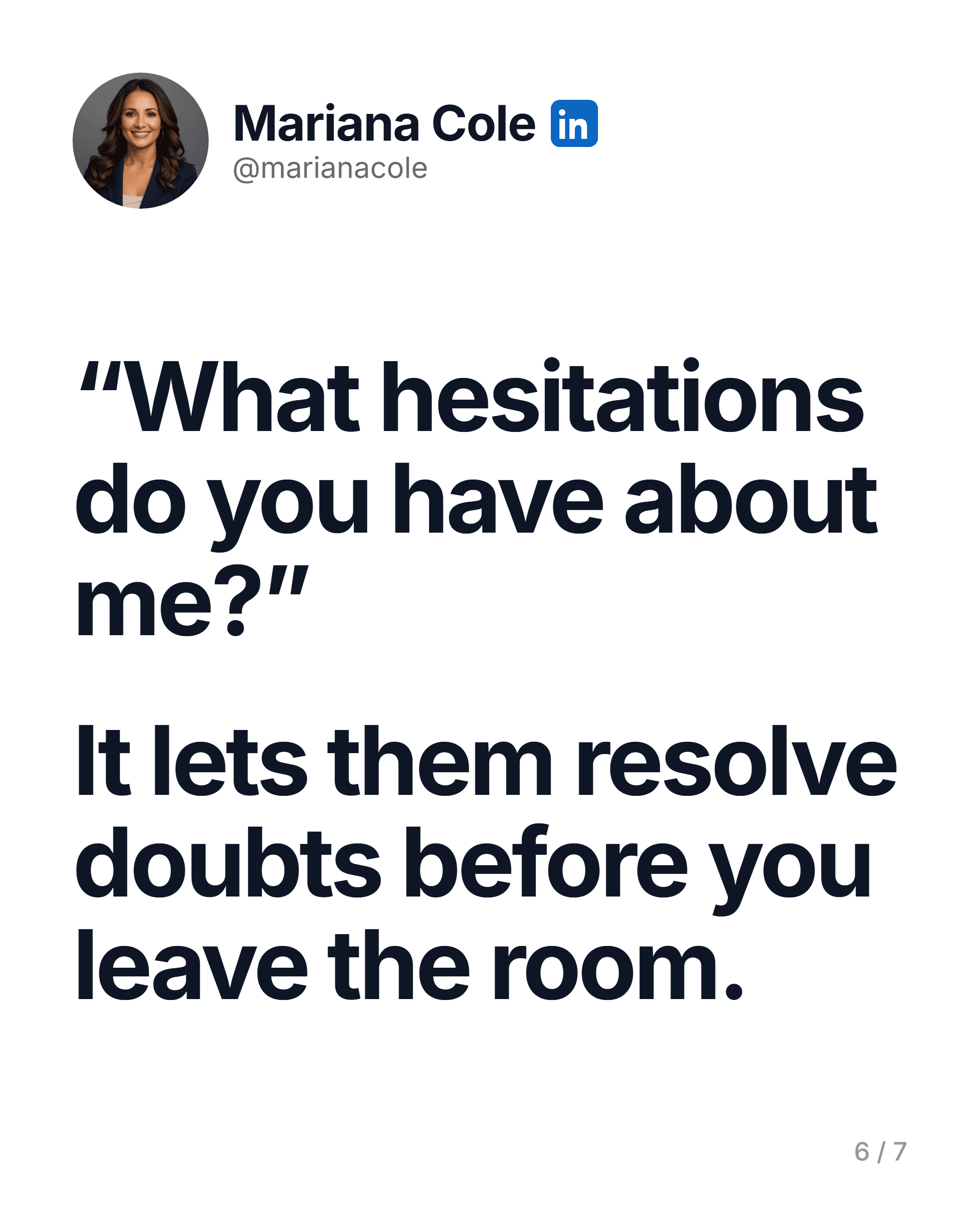 5 questions that make them remember you, slide 6