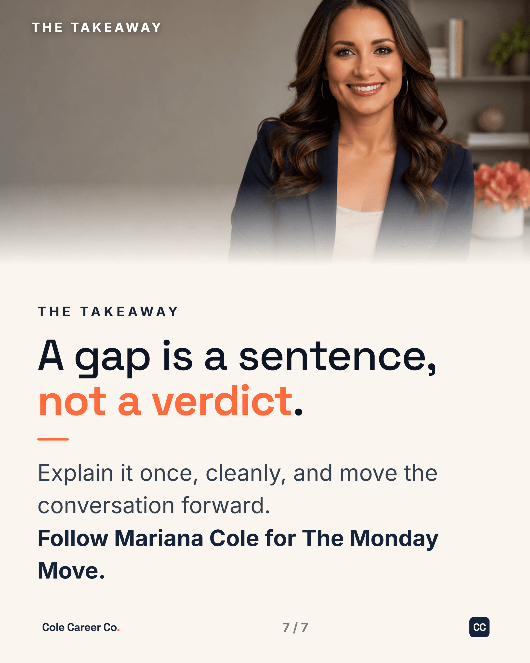 How to explain a career gap, slide 7