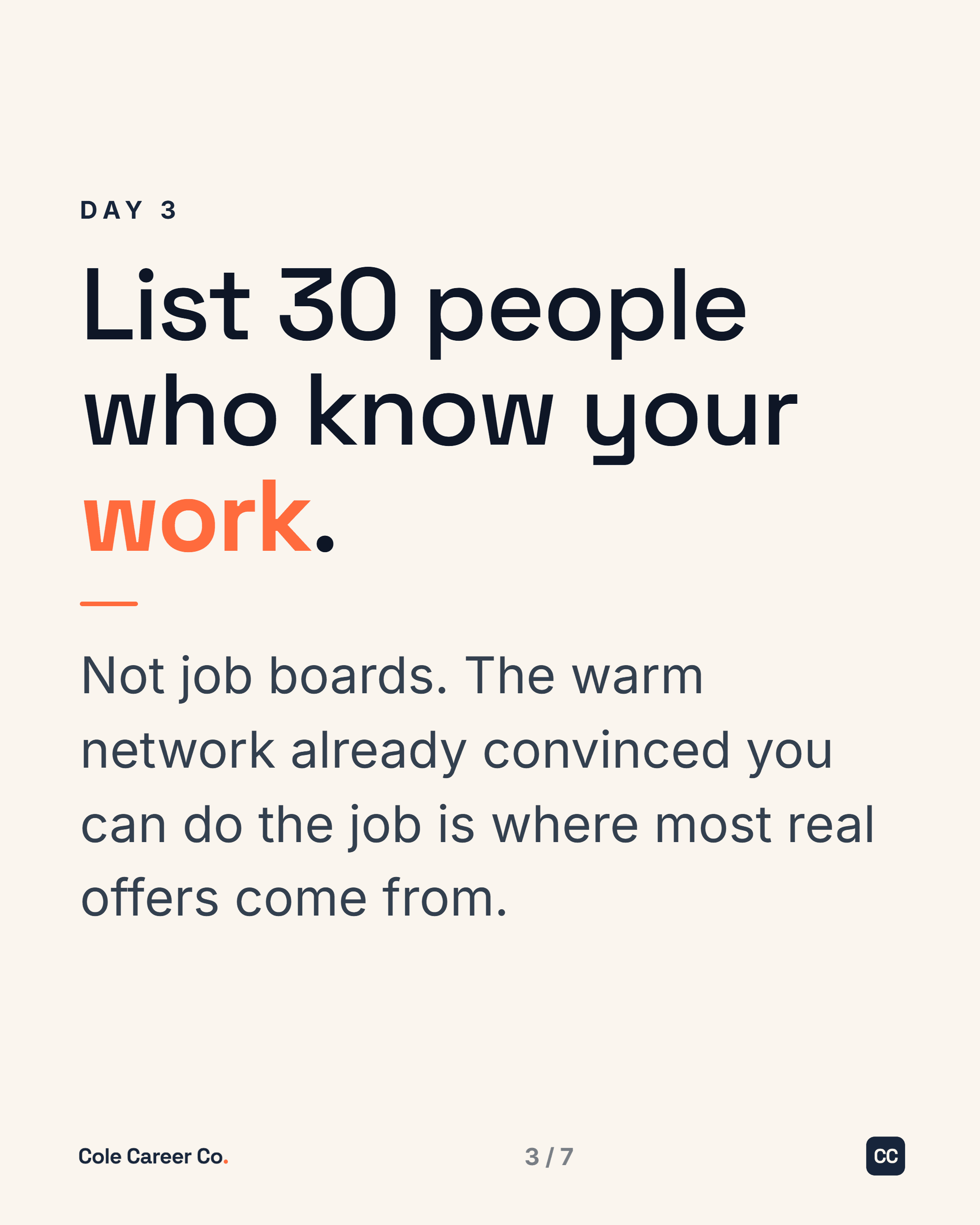 Laid off? The first 7 days, slide 3