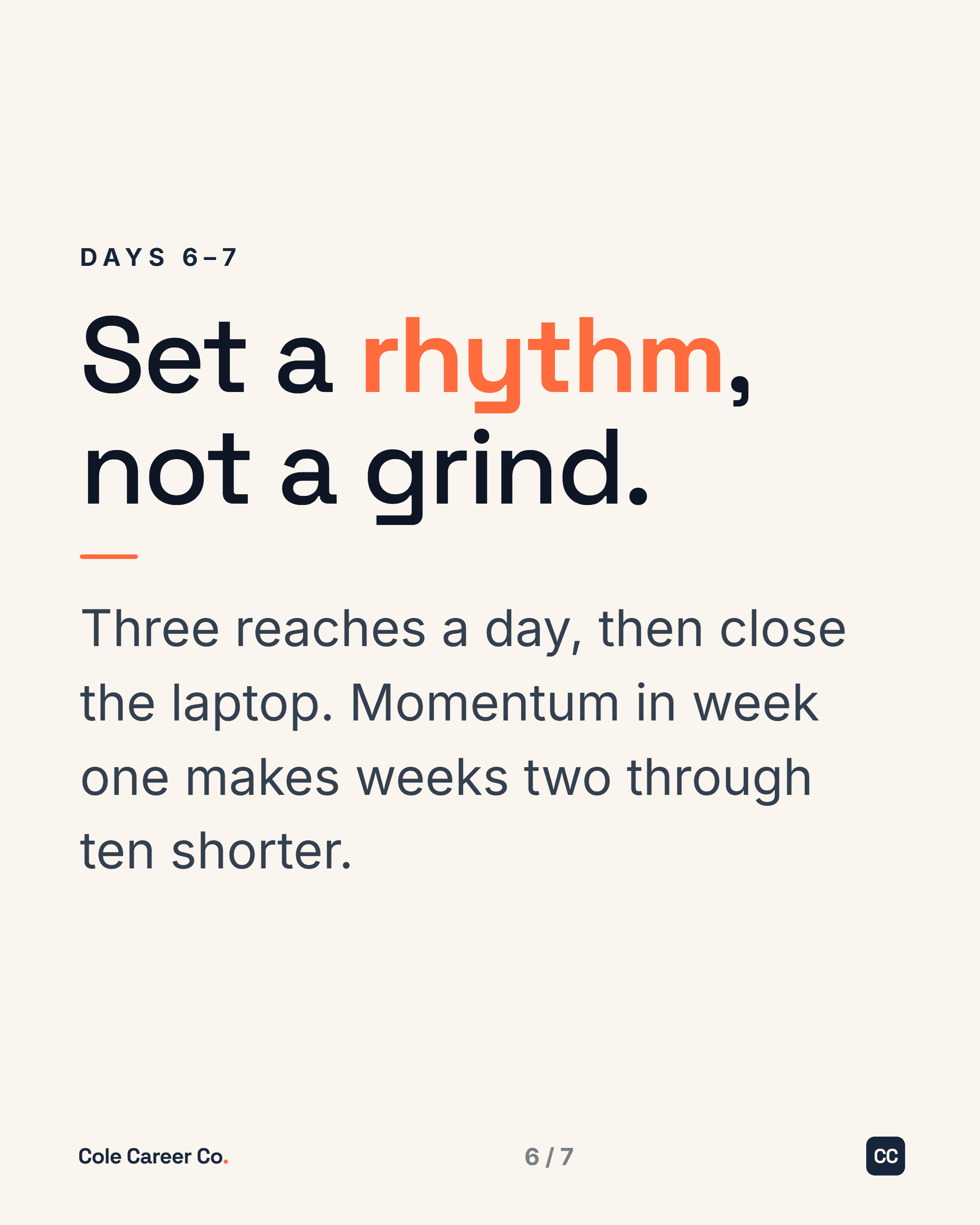Laid off? The first 7 days, slide 6