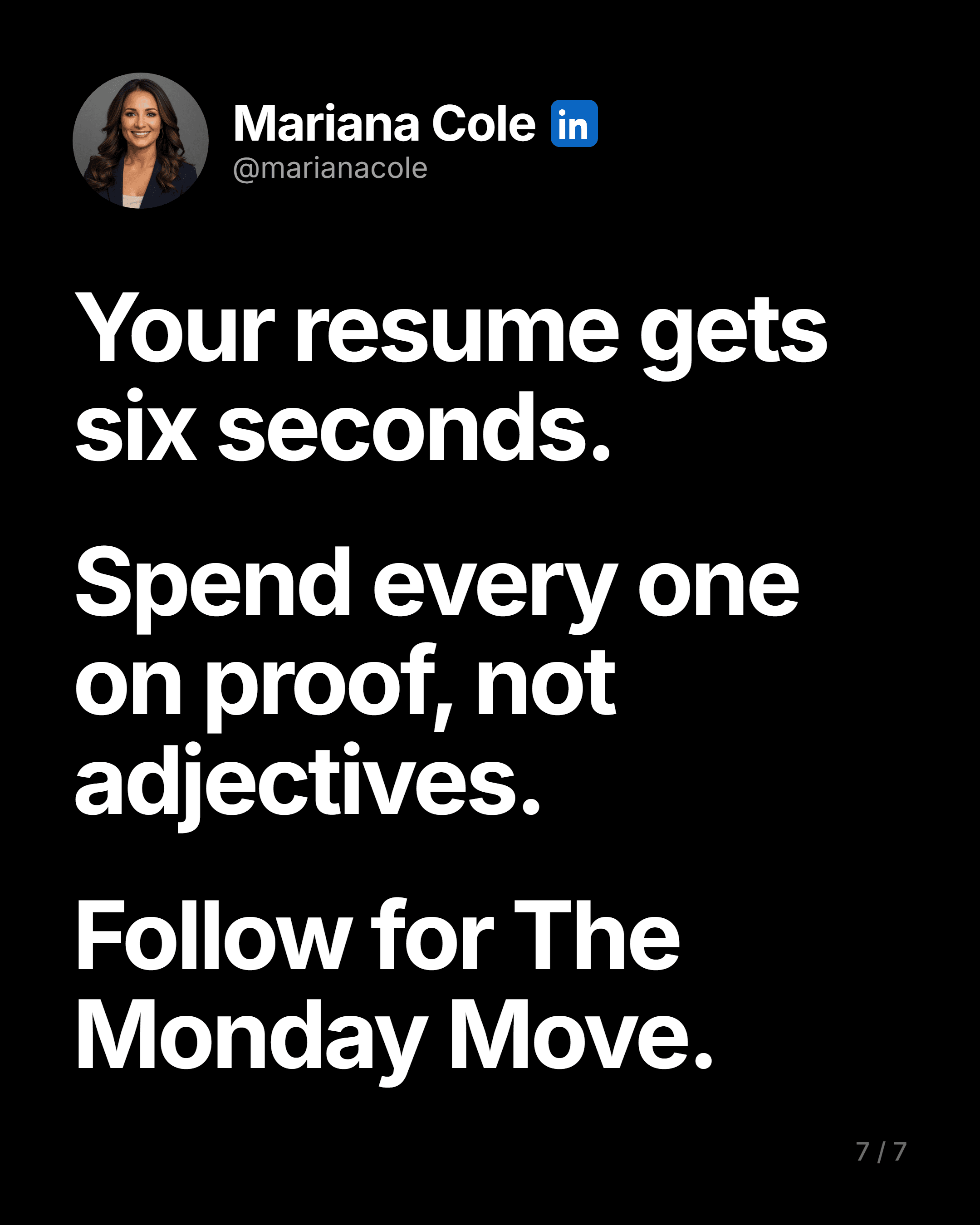 Resume lines that get you screened out, slide 7